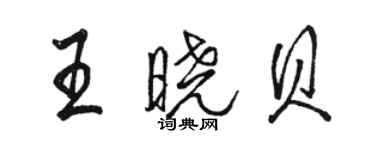 骆恒光王晓贝行书个性签名怎么写