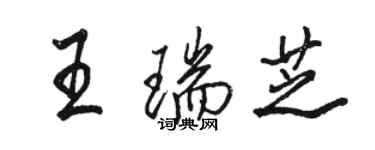 骆恒光王瑞芝行书个性签名怎么写