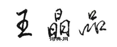 骆恒光王晶品行书个性签名怎么写
