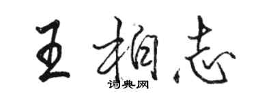 骆恒光王柏志行书个性签名怎么写