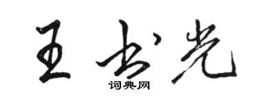 骆恒光王书光行书个性签名怎么写