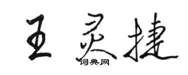 骆恒光王灵捷行书个性签名怎么写