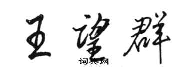 骆恒光王望群行书个性签名怎么写