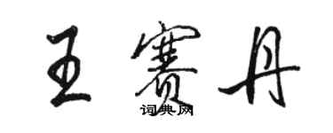 骆恒光王赛丹行书个性签名怎么写