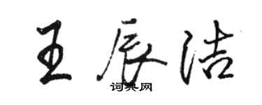 骆恒光王辰洁行书个性签名怎么写