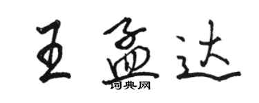 骆恒光王孟达行书个性签名怎么写