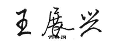 骆恒光王展兴行书个性签名怎么写