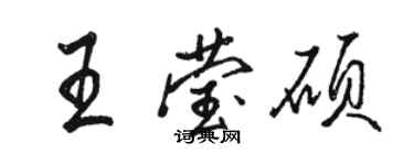 骆恒光王莹硕行书个性签名怎么写