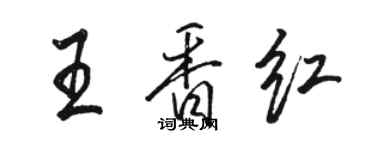 骆恒光王香红行书个性签名怎么写