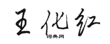骆恒光王化红行书个性签名怎么写