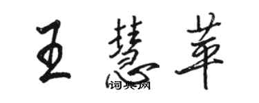骆恒光王慧苹行书个性签名怎么写