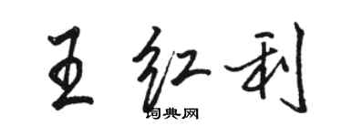骆恒光王红利行书个性签名怎么写