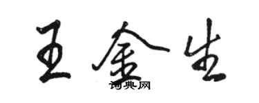 骆恒光王金生行书个性签名怎么写