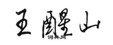 骆恒光王醒山行书个性签名怎么写