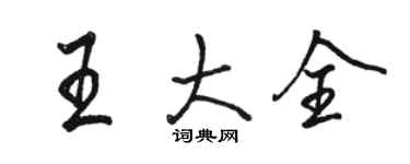 骆恒光王大全行书个性签名怎么写