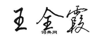 骆恒光王全霞行书个性签名怎么写