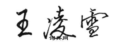 骆恒光王凌雪行书个性签名怎么写