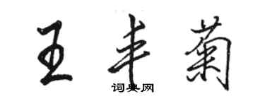 骆恒光王丰菊行书个性签名怎么写