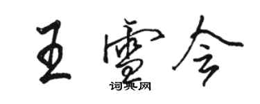 骆恒光王雪会行书个性签名怎么写