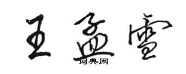 骆恒光王孟雪行书个性签名怎么写