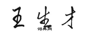 骆恒光王生才行书个性签名怎么写