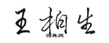 骆恒光王柏生行书个性签名怎么写
