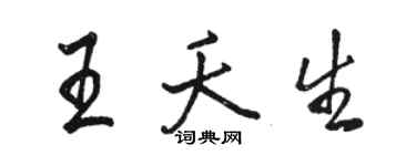 骆恒光王夭生行书个性签名怎么写