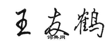 骆恒光王友鹤行书个性签名怎么写