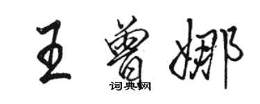 骆恒光王曾娜行书个性签名怎么写