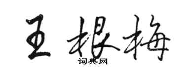 骆恒光王根梅行书个性签名怎么写