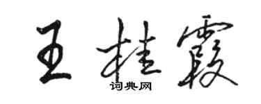 骆恒光王桂霞行书个性签名怎么写