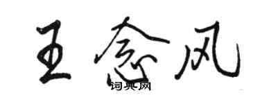 骆恒光王念风行书个性签名怎么写