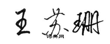 骆恒光王苏珊行书个性签名怎么写