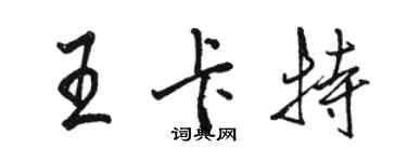 骆恒光王卡特行书个性签名怎么写