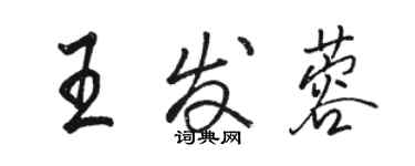 骆恒光王发蓉行书个性签名怎么写