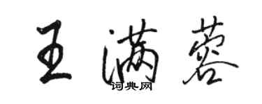 骆恒光王满蓉行书个性签名怎么写