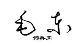 梁锦英毛东草书个性签名怎么写