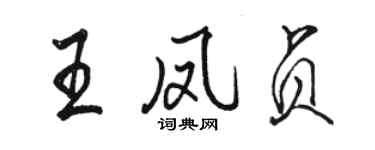 骆恒光王凤贞行书个性签名怎么写
