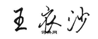 骆恒光王衣沙行书个性签名怎么写