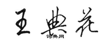 骆恒光王典花行书个性签名怎么写