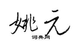王正良姚元行书个性签名怎么写