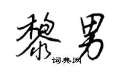 王正良黎男行书个性签名怎么写