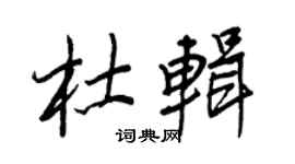 王正良杜辑行书个性签名怎么写