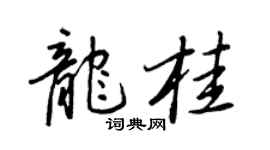 王正良龙桂行书个性签名怎么写