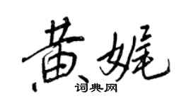 王正良黄娓行书个性签名怎么写