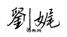 王正良刘娓行书个性签名怎么写