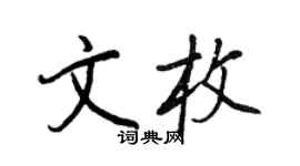 王正良文枚行书个性签名怎么写