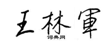 王正良王林军行书个性签名怎么写