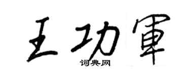 王正良王功军行书个性签名怎么写