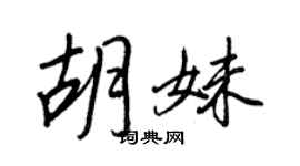 王正良胡妹行书个性签名怎么写